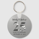 Search for 25th anniversary keychains Silver