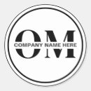 Search for monogram logo stickers Black and white