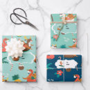 Search for surfing santa wrapping paper Tropical