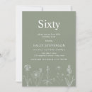 Search for green 60th birthday invitations Rustic