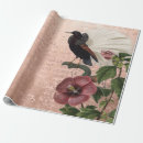 Recherche de oiseaux noirs papier cadeau Découpage