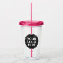 Search for straw cup tumblers With company logo