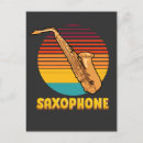 Recherche de saxophones vœux cartes Lecteur saxophone