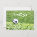 Search for soccer team thank you cards Player