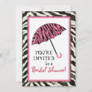 Search for zebra bridal shower invitations Leopard
