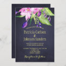 Search for plum purple wedding invitations Watercolor