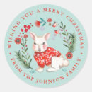 Search for cute rabbit stickers Blue