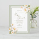 Search for white daisy baby shower invitations Daisies