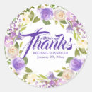 Search for purple thank you wedding stickers Pink