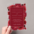 Search for red and silver wedding invitations Modern