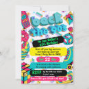 Search for funky birthday invitations 90s