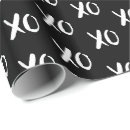 Search for xo wrapping paper Black