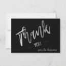 Search for black silver thank you cards Modern
