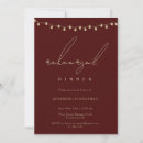 Search for string lights rehearsal dinner invitations Modern