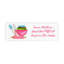 Search for baking return address labels Chef