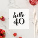 Search for 40th birthday napkins Stylish