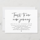 Search for toast wedding invitations Black and white