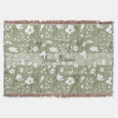 Search for sage green blankets Boho