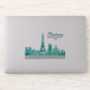Search for skyline silhouette stickers Watercolor