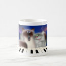Search for cat playing piano mugs Cartoon