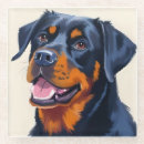 Recherche de rottweiler dessous de verres Chien