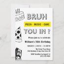 Search for funny teen invitations Boy