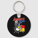 Search for offensive round keychains Soccer offense