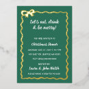 Search for foil seasonal invitations Green