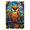 Search for colourful owl pattern posters Blue