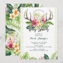 Search for antler baby shower invitations Botanical