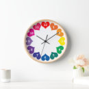 Recherche de coeur blanc horloges Coeurs