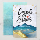Search for blue shower wedding invitations Gold foil