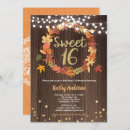 Search for fall sweet 16 invitations 16th birthday