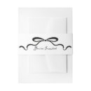 Search for ribbon invitation belly bands Black and white