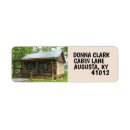 Search for log cabin return address labels Rustic