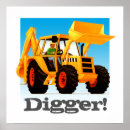 Search for yellow digger posters Trucks