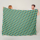 Search for teal and gold blankets Geometric