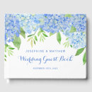 Search for hydrangea guest books Dusty blue
