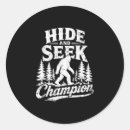 Search for hide and seek stickers Bigfoot