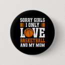 Search for love basketball buttons Three pointer