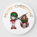 Search for christmas elf clocks Xmas