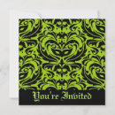 Search for green masquerade mask invitations Black