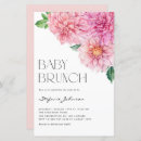 Search for pink dahlia baby shower invitations Watercolor