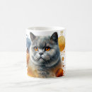 Search for british shorthair mugs Watercolor