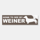 Search for weiner dog bumper stickers Dachshund