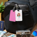 Recherche de petite sirène bagages étiquettes Girl