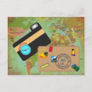 Search for old camera postcards Suitcase