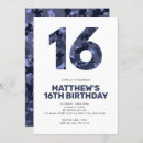 Search for boy 16 birthday invitations Trendy