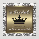Search for black and gold bridal shower invitations Golden