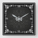Recherche de noir et argent horloges Couple